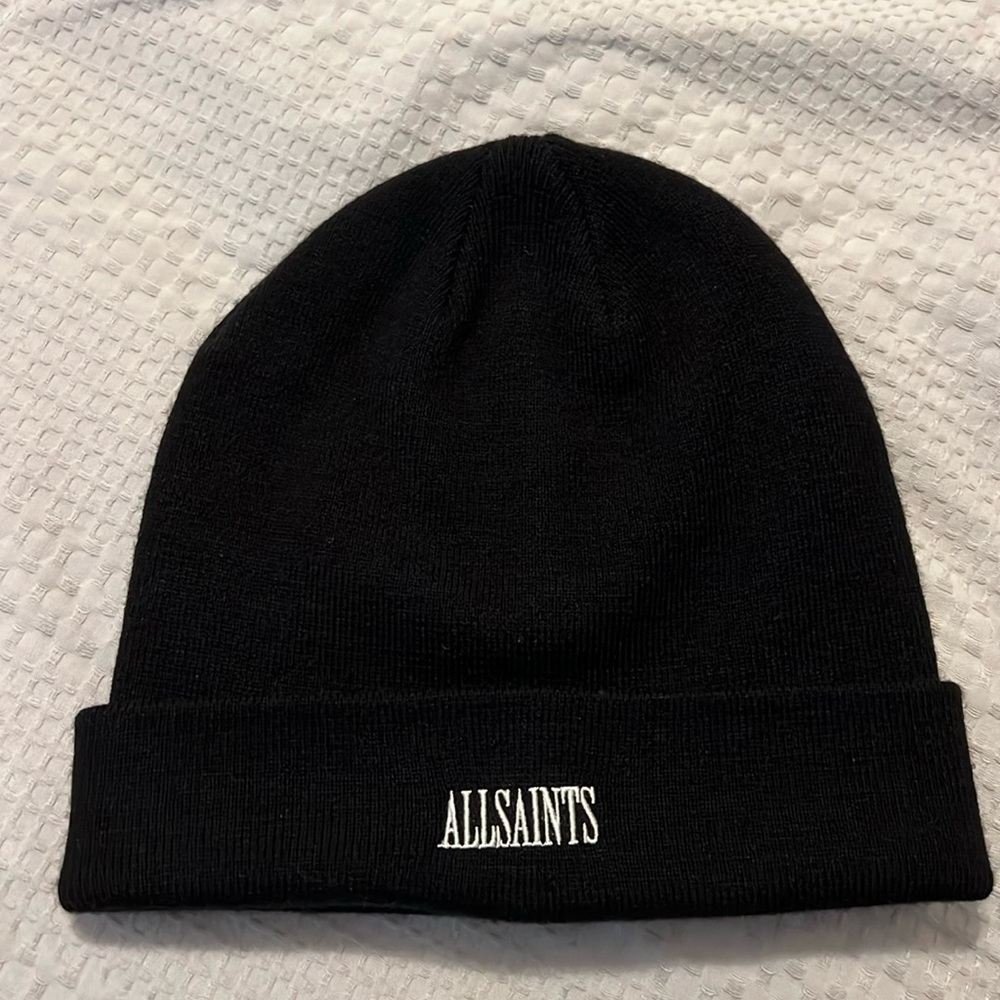Allsaints black beanie